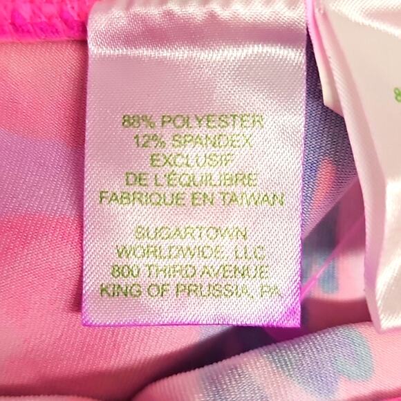 Lilly Pulitzer Luxletic Women High Rise Crop Gumbo Limbo Print Capri Legging L - Picture 8 of 10